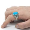 Срібний перстень з синім каменем MF 1004ar розмір 19